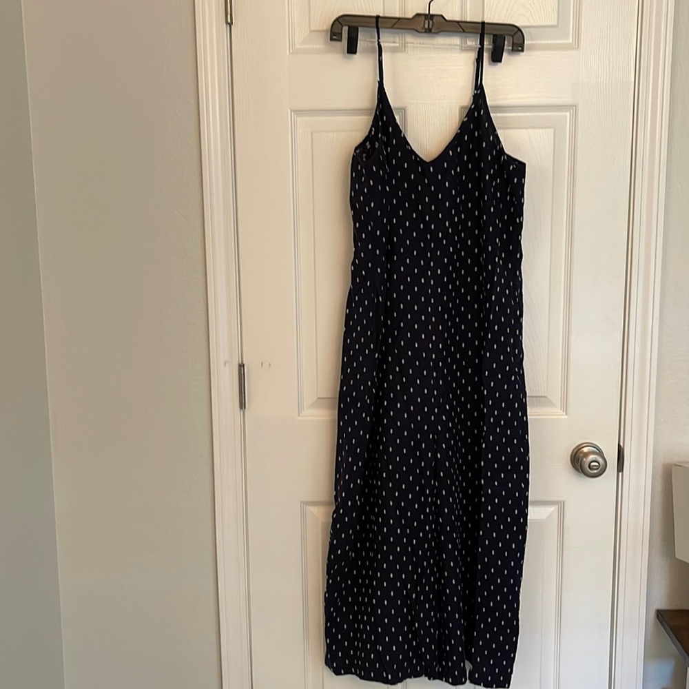Athleta linen wide leg  jumpsuit, size 10